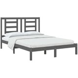  Posteljni okvir siv iz trdne borovine 150x200 cm 5FT, (20645233) | Shoptok.si