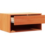  Noćni ormarić montiran na zid Voštano smeđa 50 x 32.5 x 24 cm | shoptok.hr