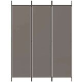 Sobna pregrada s 3 panela antracit 150 x 200 cm od tkanine | shoptok.hr