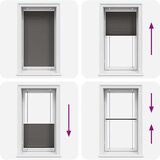 vidaXL Plisirana roleta crna 80x100 cm širina tkanine 79,4 cm | shoptok.hr