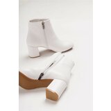 LuviShoes 4901 White Skin Women's Boots Cene