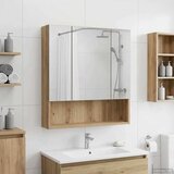  Kopalniška ogledalna omara s polico Oreh 60 x 14.5 x 70 cm, (5000232878) | Shoptok.si