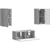  Komplet TV omaric 6 pcs Siva Sonoma Konstruiran les - - Siva - 96.31 - 98 x 31 x 29,5 cm - 2025-vidaXL-Uvoz_2 | Shoptok.si