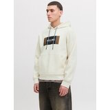 Jack & Jones Sweater majica 'JJHAYATO' smeđa / crna / vuneno bijela | shoptok.hr