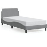  Okvir za krevet Dover svjetlosivi 80x200 cm od tkanine | shoptok.hr