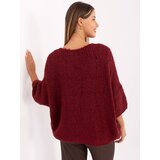 Italy Moda Sweater-IT-SW-7703.70-burgundy Cene