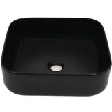 vidaXL Pravokutni keramički umivaonik crni 38 x 38 x 13,5 cm | shoptok.hr