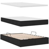  Krevet s od storage s madracem Crna 120 x 200 cm Lažna koža | shoptok.hr