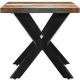  Blagovaonski stol od masivnog obnovljenog drva 140 x 70 x 75 cm | shoptok.hr