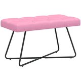  Klupa s gumbastim tkanjem Ružičasta 80 x 40 x 46 cm Tkanina | shoptok.hr