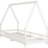  Okvir za dječji krevet bijeli 80 x 200 cm od masivne borovine | shoptok.hr