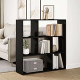 vidaXL Sobna pregrada / regal za knjige crni 102x29x103,5 cm drveni | shoptok.hr