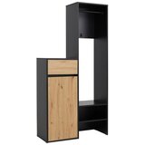 Mömax Predsoba Andy, Črna, Imitacija Hrasta | Shoptok.si
