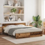  Postelja z vzglavjem Star les 180 x 200 cm Konstruiran les, (5000023130) | Shoptok.si