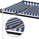  Avtomatska tenda LED + senzor 400x300 cm modra in bela, (20728973) | Shoptok.si