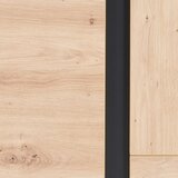 Mömax Visoka Komoda Nature, Barva Hrasta, Črna | Shoptok.si
