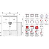 Male kuće Drvena kuća MANTOVA with Sleeping Loft 595 × 595 cm sa šindrom | shoptok.hr