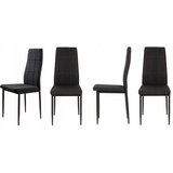 Modern Home ModernHome set stolica za blagovaonicu DC860-4 crni | shoptok.hr
