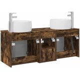  Set ormarića za kupaonicu 3 kom. Dimljeni hrast Smeđa 49,5 x 44,5 x 66 cm | Shoptok.si