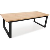 Marckeric Jedilna miza z mizno ploščo v hrastovem dekorju 100x220 cm Rina – | Shoptok.si