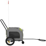 vidaXL zeleni kolica za pse Poliester, Čelik 124 x 53 x 53 cm Sklopivo | shoptok.hr