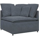  Modularna sofa s podnožjem i jastucima, baršunasta tamno siva | shoptok.hr