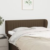  Uzglavlje s ušima tamnosmeđe 147x23x78/88 cm od tkanine | shoptok.hr