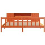  Krevet s regalom za knjige bez madraca 200x200 cm od borovine | shoptok.hr