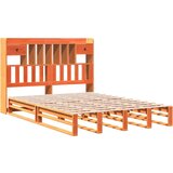  Krevet s regalom za knjige bez madraca 150x200 cm od borovine | shoptok.hr