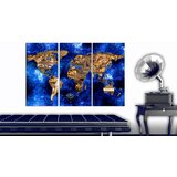  Slika na plutenoj podlozi - Golden Continents [Cork Map] 120x80 | shoptok.hr