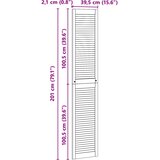  Ormarna vrata s vratima 2 pcs Prirodna 201 x 2,1 x 39,5 cm | shoptok.hr