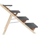 Stepenice za pse sive 105 x 47 cm od masivne jelovine | shoptok.hr