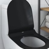  WC daska Podesiva Crna 50 x 36,5 x 5 cm Polipropilen | shoptok.hr