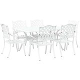  Set od 4 Bijela Lijevani aluminij 6 sjedala Ukrasni umetci | shoptok.hr