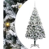 vidaXL Umjetno božićno drvce s 300 LED svjetlima Zelena 210 x 135 cm | shoptok.hr