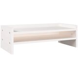  Stalak za monitor bijeli 50 x 24 x 16 cm od masivne borovine | shoptok.hr
