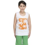 Leone 1947 Majice brez rokavov Boy Tank + Bermuda Beach Bela | Shoptok.si