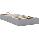  Okvir za krevet bez madraca svjetlosivi 90x190 cm od tkanine | shoptok.hr