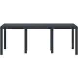  Vrtna miza Antracit 200x100x73 cm Poli Ratan, (22008367) | Shoptok.si
