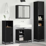VidaXL set namještaja za kupaonicu 3 pcs crni hrast 65 x 33 x 60 cm VidaXL set namještaja za kupaonicu 3 pcs crni hrast 65 x 33 x 60 cm Slike