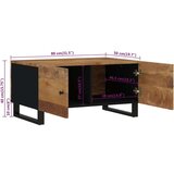  Stolić za kavu 80x50x40 cm od drva manga i konstruiranog drva | shoptok.hr