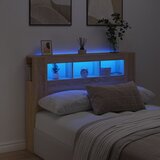  The Living Store LED posteljno vzglavje sonoma hrast 140x18,5x103,5 cm inž. les - LED Posteljno Vzglavje, (21442547) Cene