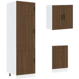  8-dijelni set kuhinjskih ormarića Kalmar konstruiranog drva Smeđa | Shoptok.si