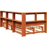  Krevet s regalom za knjige bez madraca 90 x 200 cm od borovine | shoptok.hr