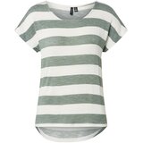 Vero Moda Majica zelena melange / bijela Cijene