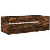  The Living Store Dnevna postelja s predali dimljeni hrast 100x200 cm inž. les - Dnevna Postelja, (21499871) | Shoptok.si