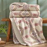Catherine Lansfield Odeja v naravni barvi 240x200 cm Navajo Fleece &amp;ndash; Slike