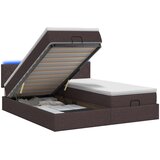  Krevet od pjene s madracem i LED-om Tamno smeđa 180 x 200 cm | shoptok.hr