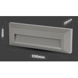  LED spoljašnje svetlo za stepenište LED/3W/230V IP65 3000K siva | Eponuda.com