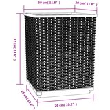  Sadilice 2 kom crne 30 x 30 x 37 cm od polipropilena | shoptok.hr